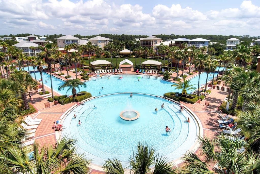 Enjoy a dip in the Lagoon Pool, a highlight of Seacrest Beach.
