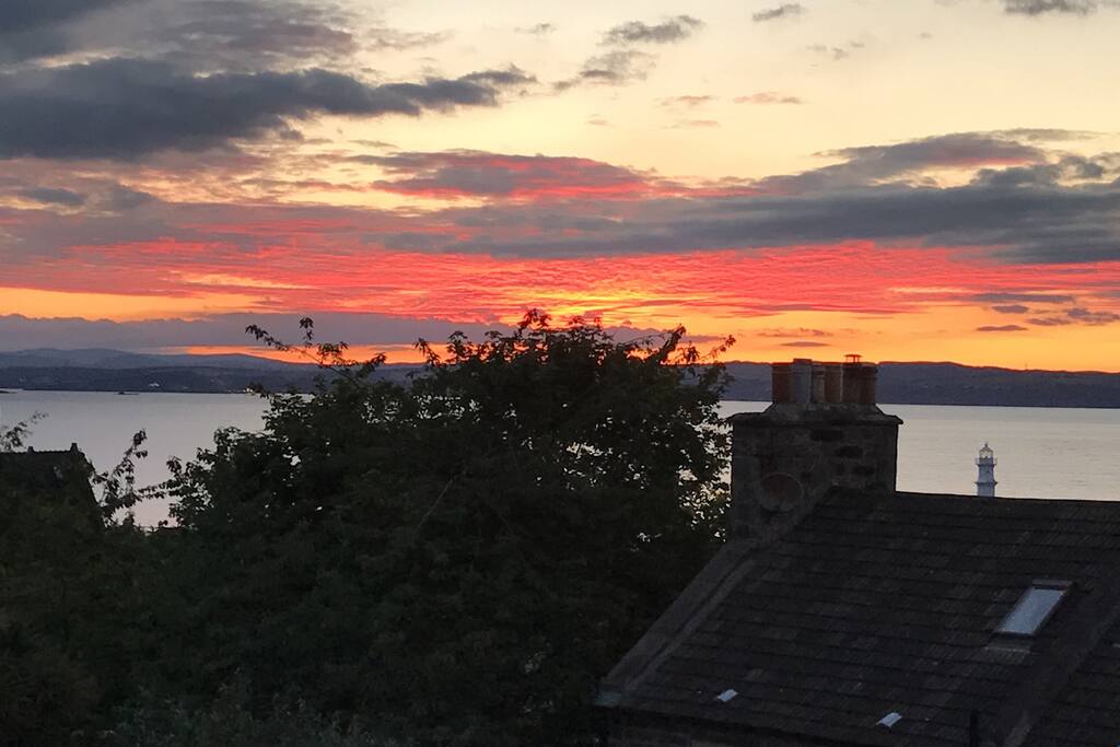 Beautiful sunsets from all windows