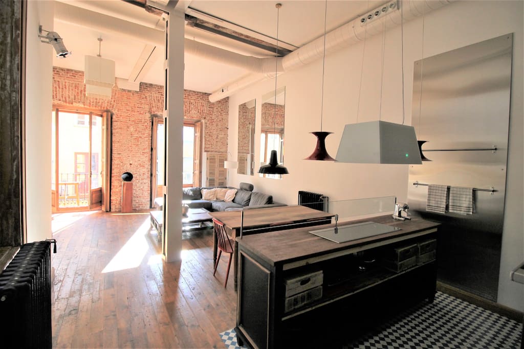 Kitchen + Living room
