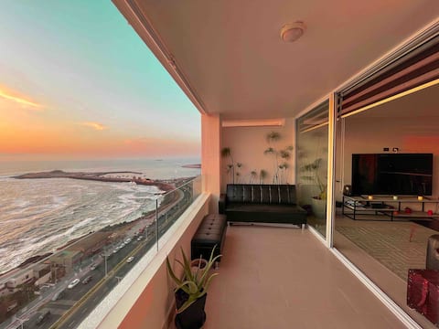 Beachfront Apartment Laucho/Pool, 1D/1B+Parking