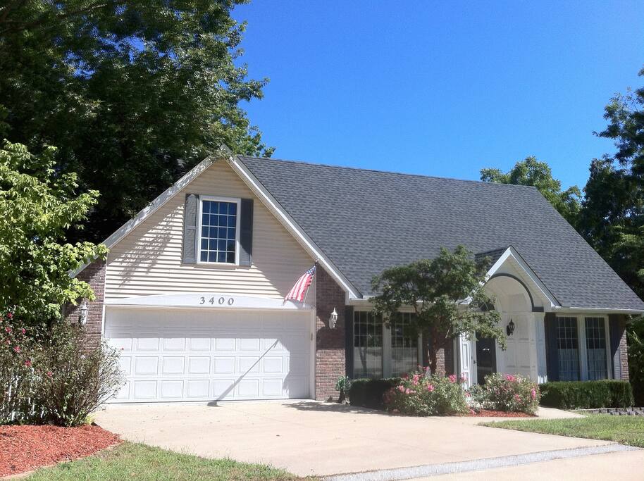 Frontal view of the house