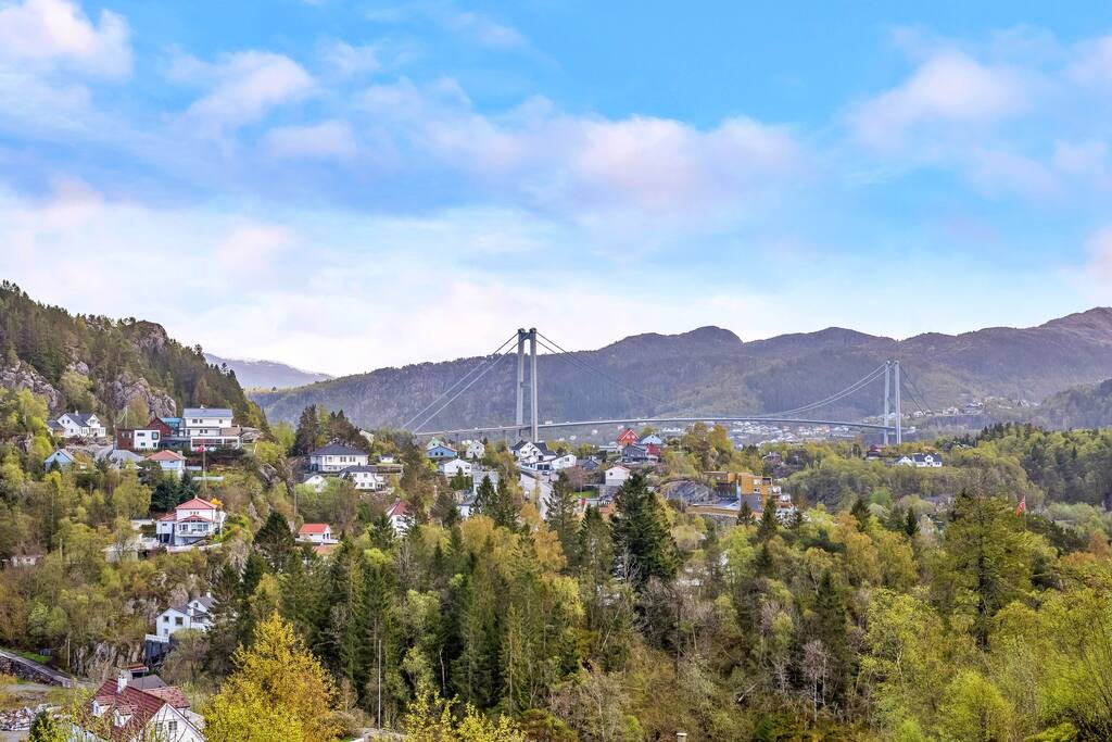View from the property: Askoy bridge
