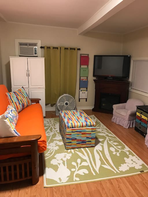 Den / Kids Game Room, with Full Futon Sleeper and private Bathroom / Laundry Room