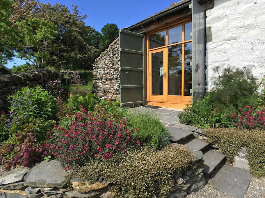 Steps up to cottage