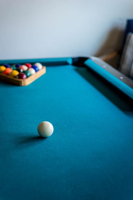 Enjoy billiards, watch television or enjoy a snack in the game room for your exclusive use.