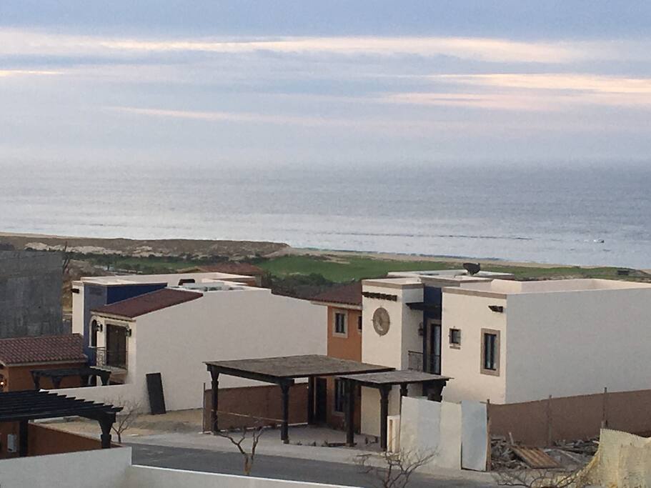 Hear the waves crash on the beach from the roof top deck.