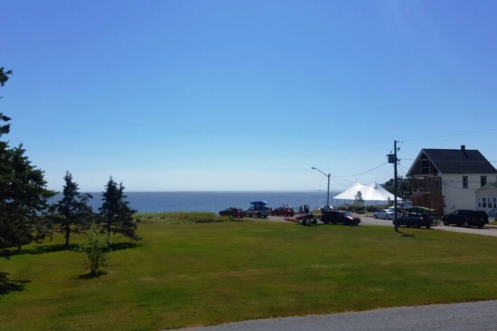 The view from the living room and front deck as well as from bedroom 1 and bedroom2