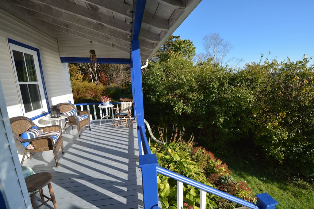 Verandah set up to relax