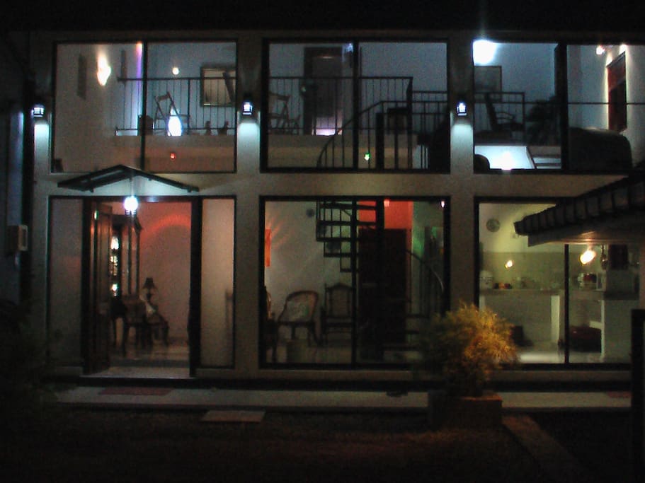 Night time front view