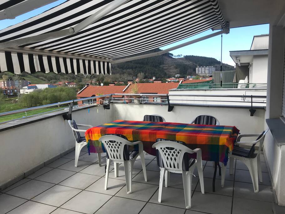 you will enjoy a wide terrace