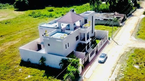 luxury villa with free car