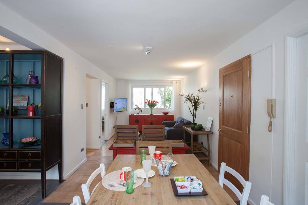 Open space dining and living room