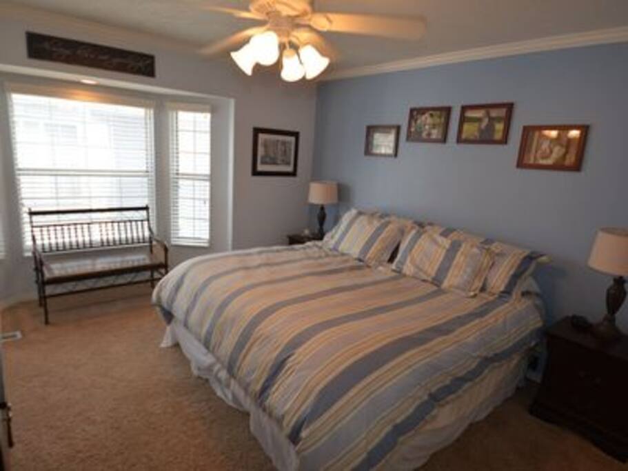 The suite you'll stay in. It's upstairs.
