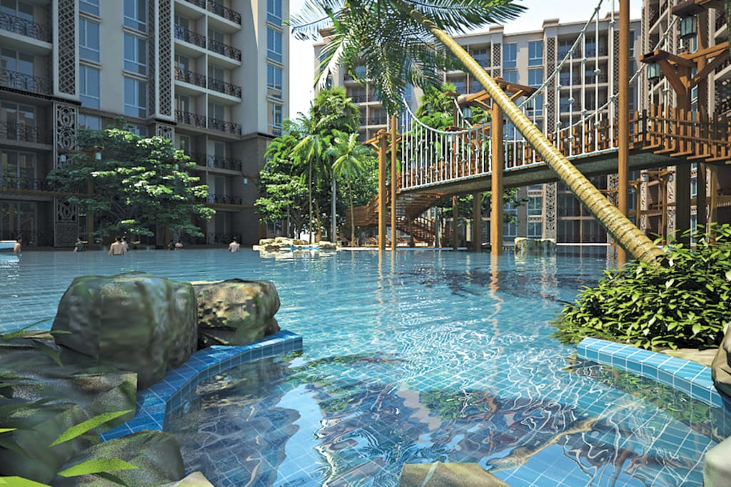 Decorative swimming pools