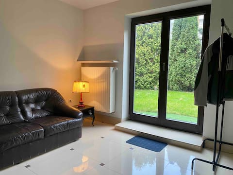 Popular Airbnb listing: Studio with garden in Bielany