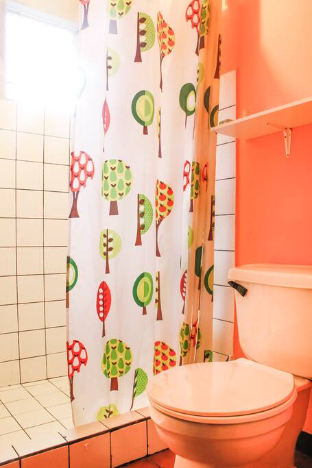 Clean, comfortable bathroom.