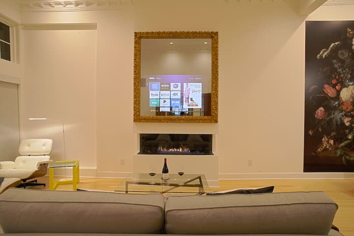 Large contemporary in a historic train station gallery image 4