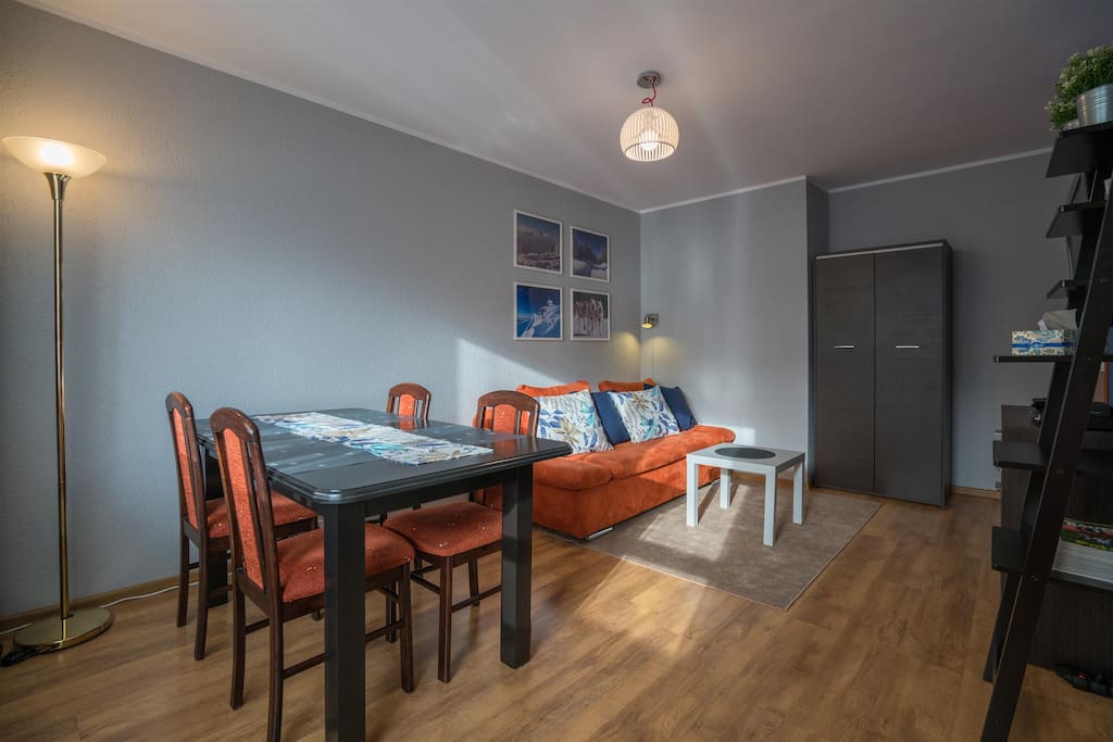Apartment Jola 3 - living room with comfty sofa for 2 person, tv lcd 37" with sat channels