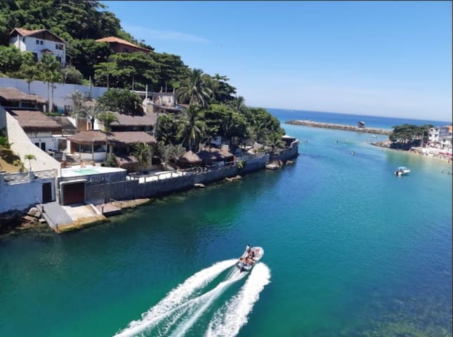 Mansão canal praia “máxima atmosfera” p/19hospedes