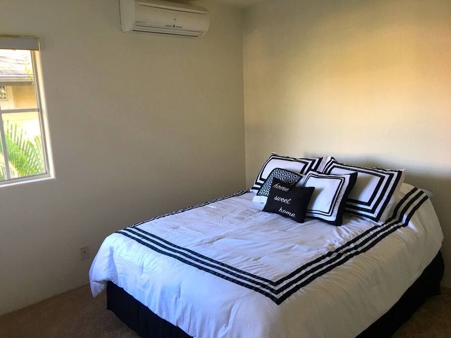 Second bedroom has a queen sized bed