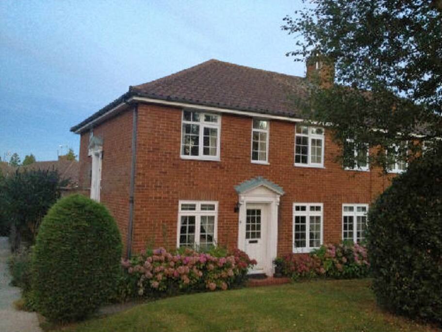 Outside front