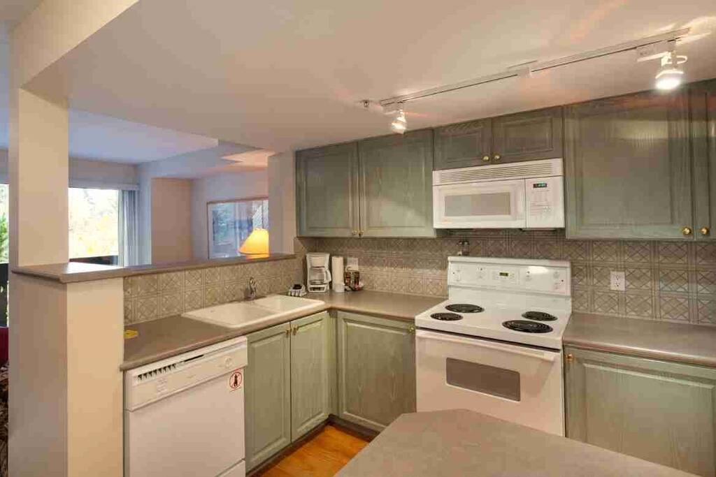 Spacious kitchen with loads of counter space