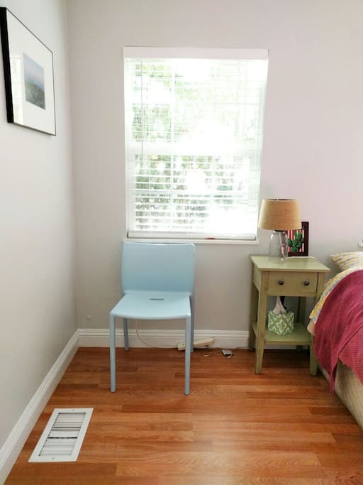 It's a good size room with air conditioning