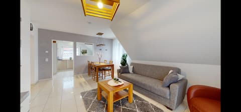 Bright family-friendly barrier-free apartment