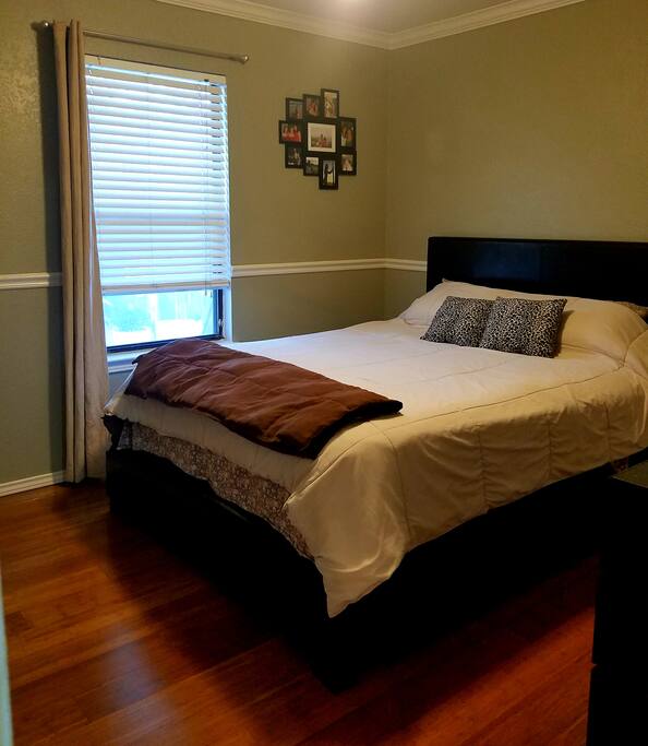 Queen sized bed