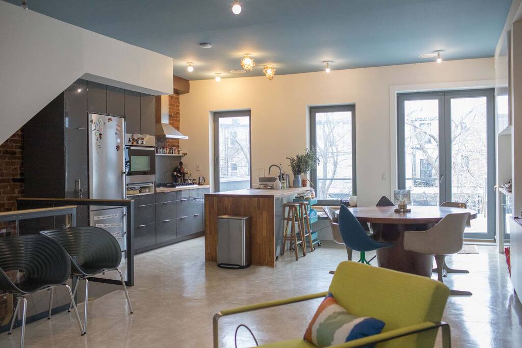 Generous open floor plan living
