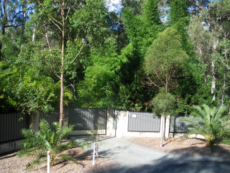 Front Entrance with locked electronic gate for your security and privacy
