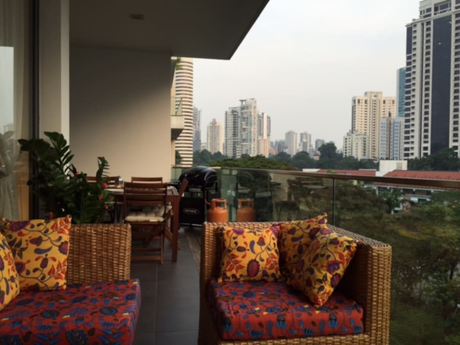 large balcony