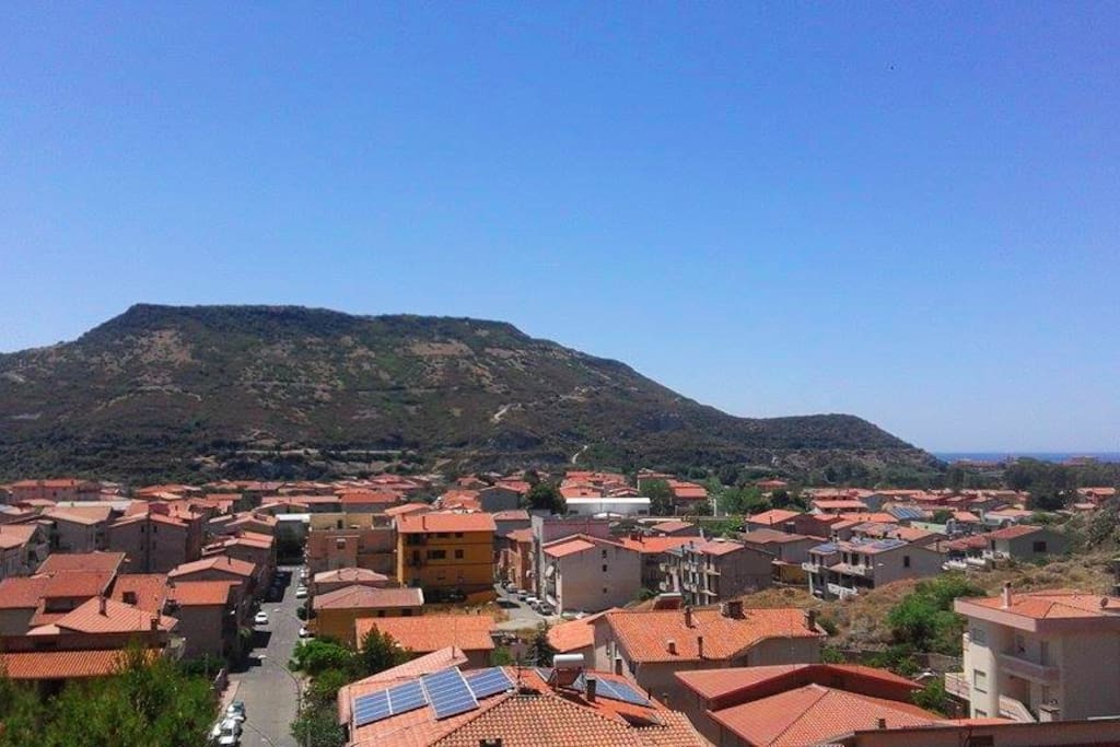 Vista dal terrazzino sulla valle del Temo.