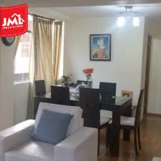 amplia sala y comedor