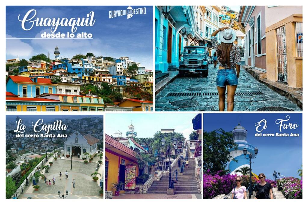 Podrás Caminar por Puerto Santana hasta Las Peñas. Conoce sus atractivos y el origen de la ciudad de Guayaquil.