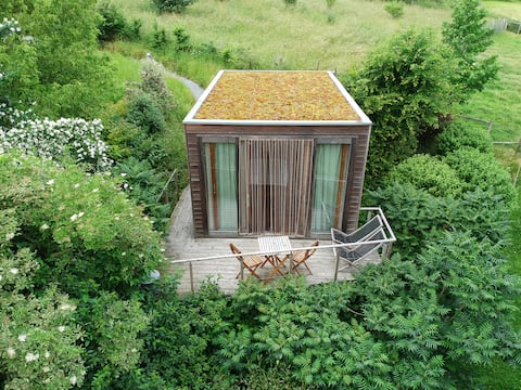 La Cabane de La Lisière: Un balcon en foret.