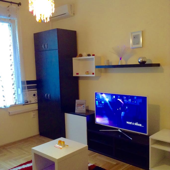 Still the bigger bedroom with flat tv