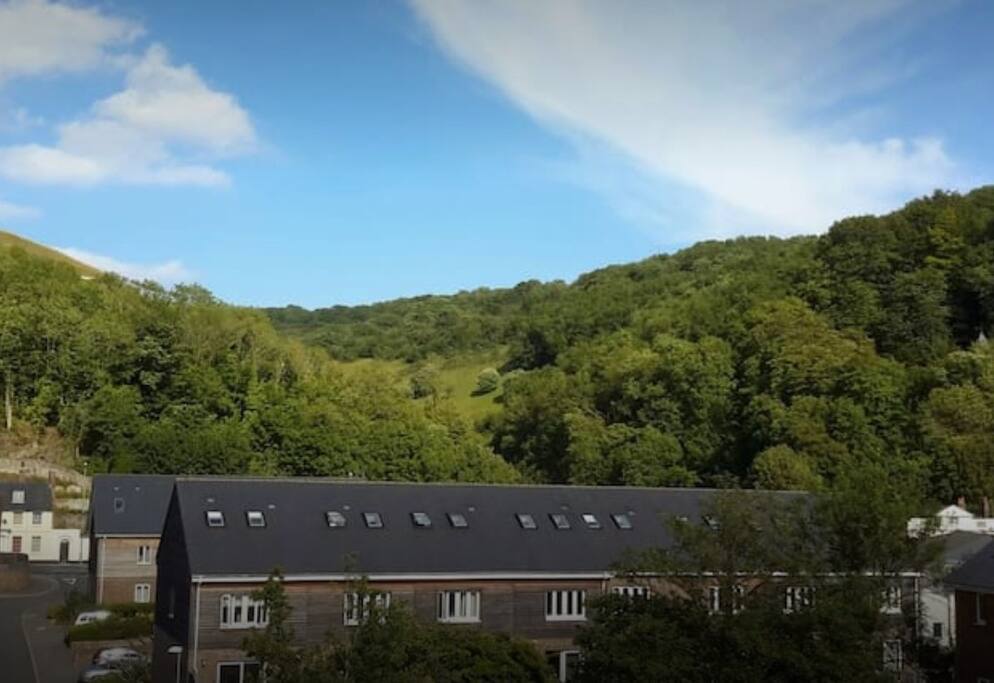 View of Downs from Balcony