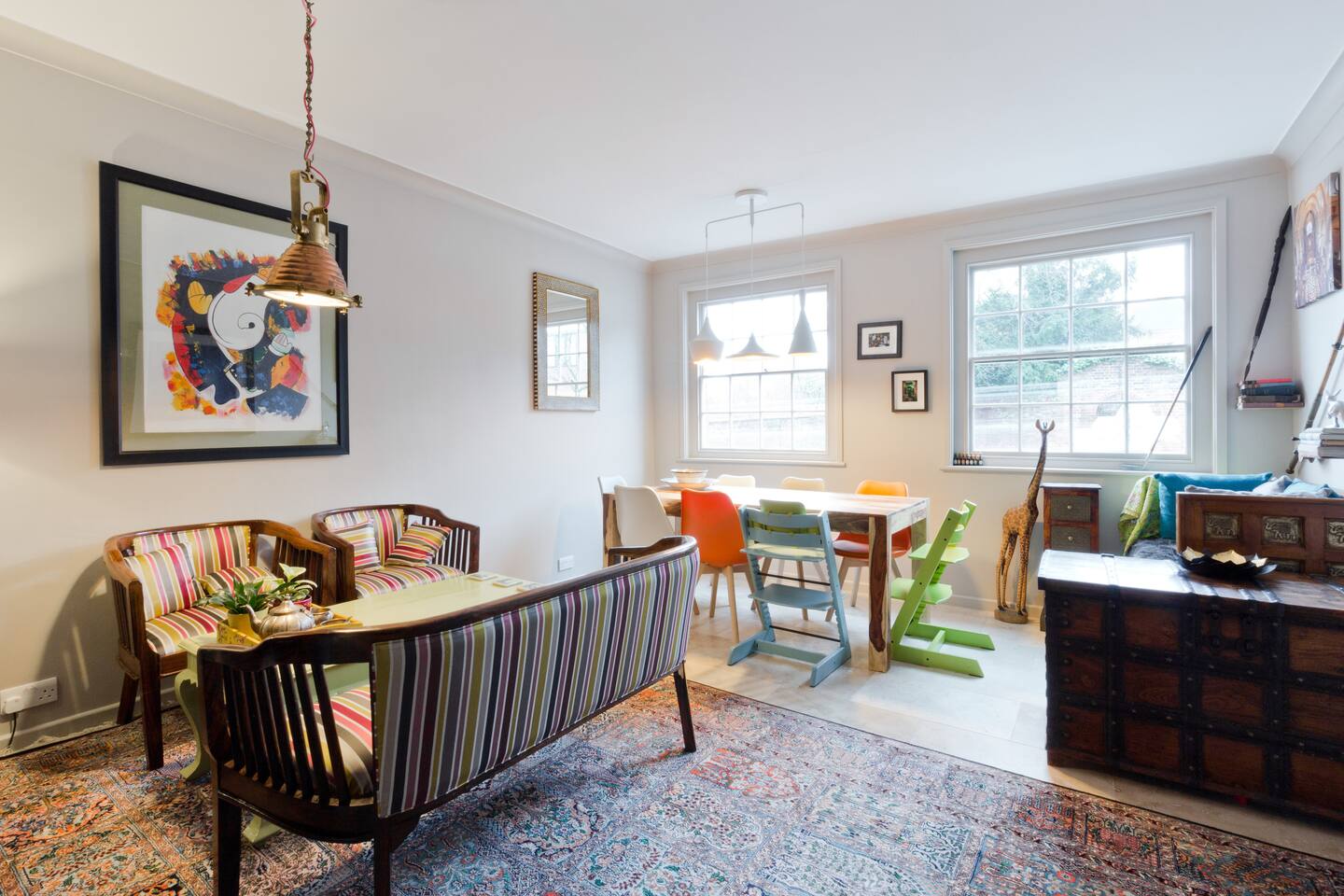 Cozy And Unique Listed Family Home In Reigate Houses For Sitting And Dining Room On The Ground Floor Uniquely Decorated With Cozy Reading Nook