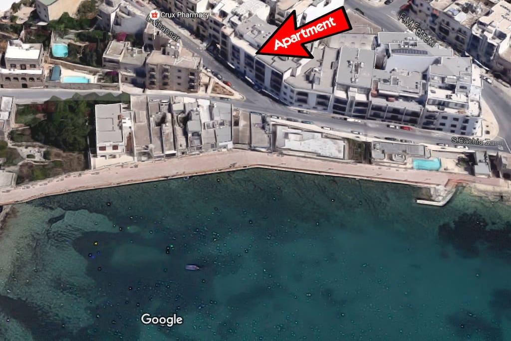 Actual Location of Apartment.