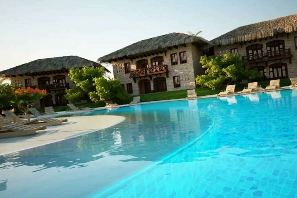 Logement côté piscine