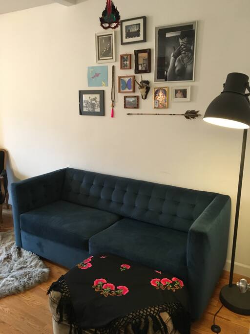 Put your feet up and listen to records, read, or watch a movie.