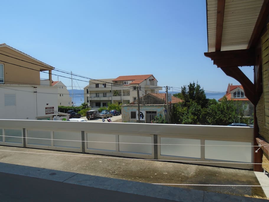 The view from the balcony