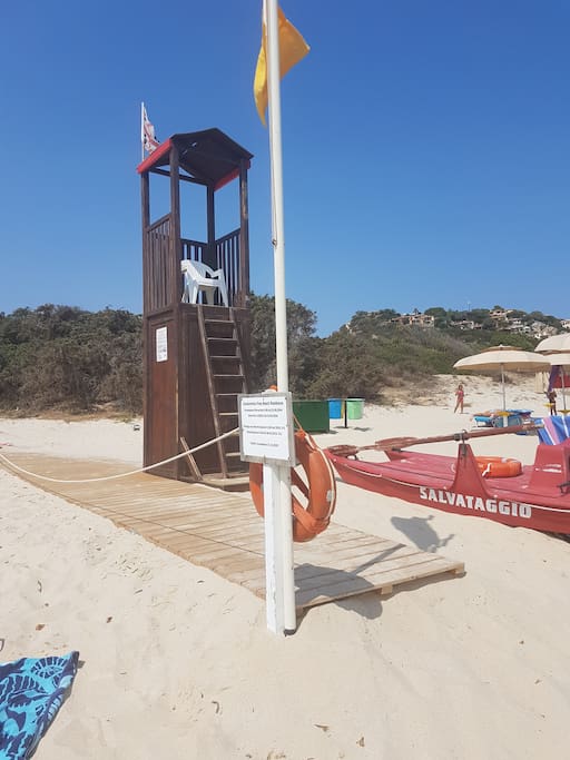 postazione bagnino spiaggia privata