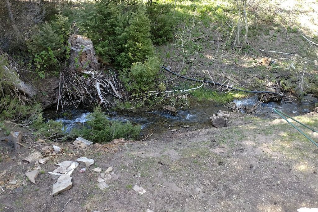 Creek looking from back deck off of the loft