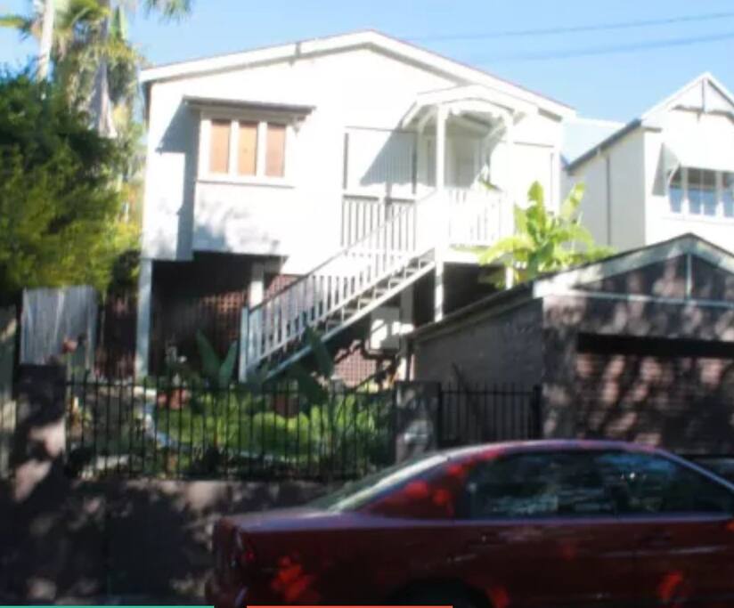 front of the house