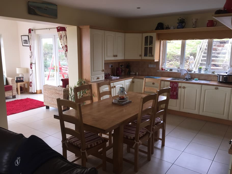 open plan kitchen