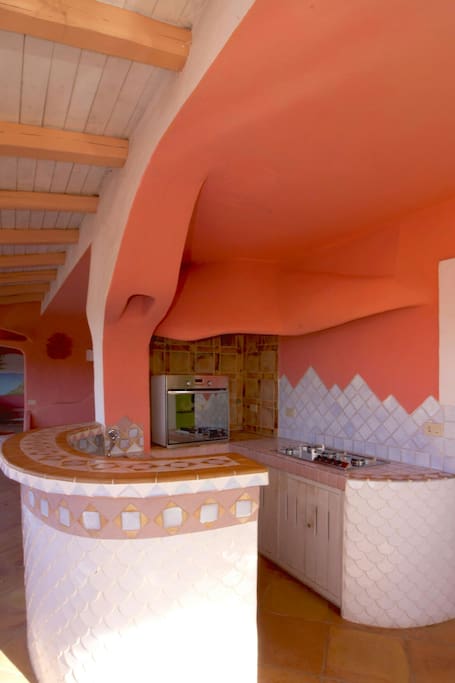 Cucina esterna,completa.