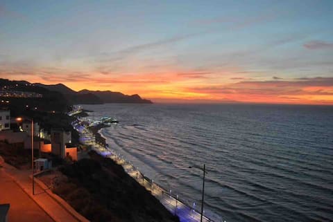 a panoramic view of the Mediterranean Sea