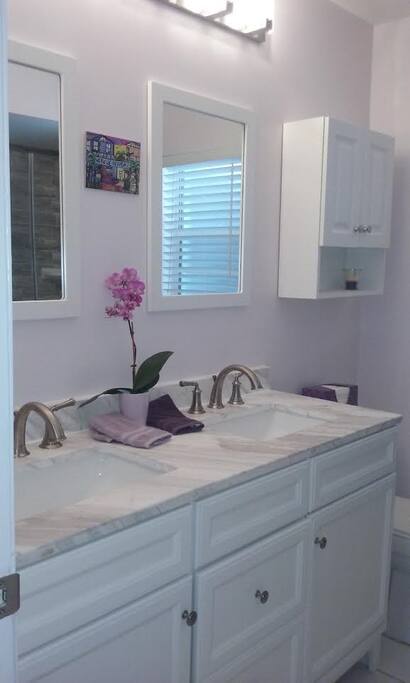 New private guest bathroom